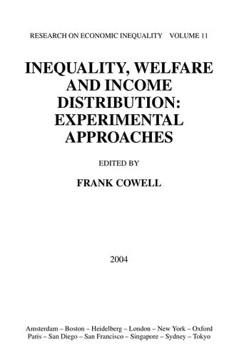 Inequality, welfare and income distribution