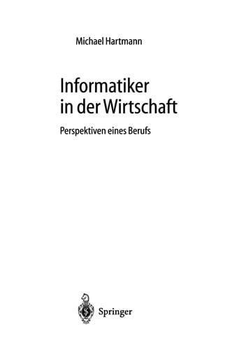 Informatiker in der Wirtschaft
