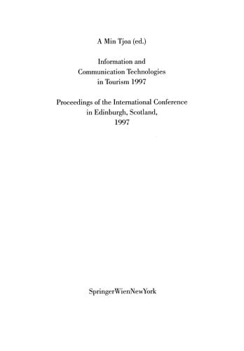 Information and Communication Technologies in Tourism 1997