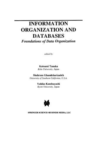 Information Organization and Databases