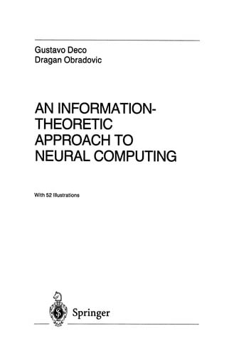 An Information-Theoretic Approach to Neural Computing