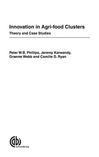 Innovation in agri-food clusters