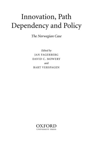 Innovation, path dependency and policy