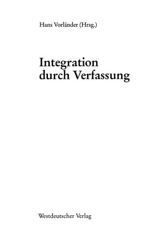 Integration durch Verfassung