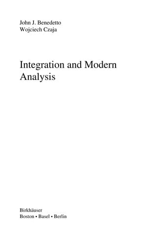 Integration and Modern Analysis