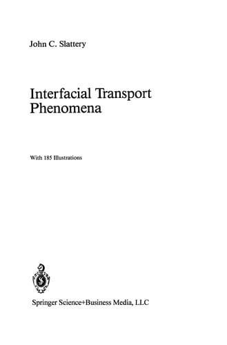 Interfacial Transport Phenomena