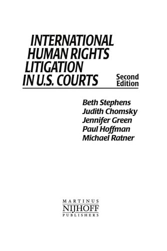 International human rights litigation in U.S. courts