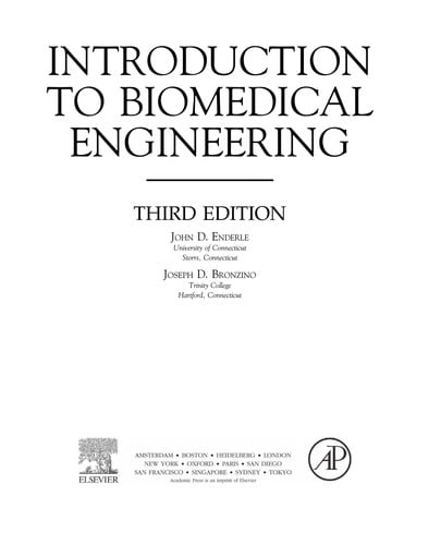 Introduction to biomedical engineering
