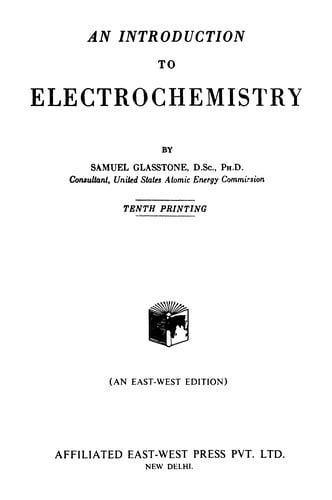 An introduction to electrochemistry