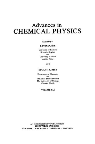 Advances in chemical physics