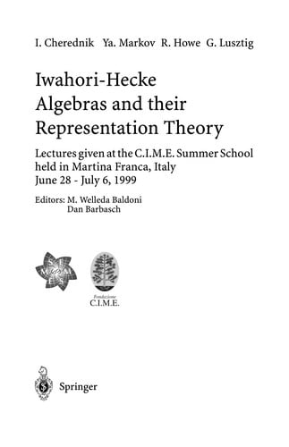 Iwahori-Hecke algebras and their representation theory