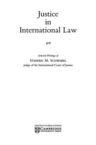 Justice in international law