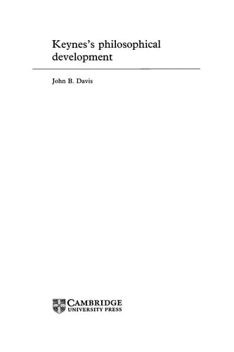 Keynes's philosophical development