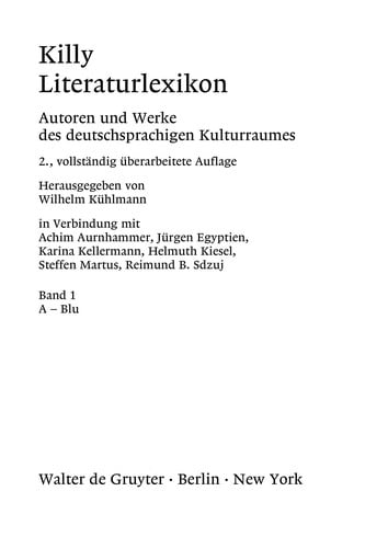Killy LiteraturLexikon