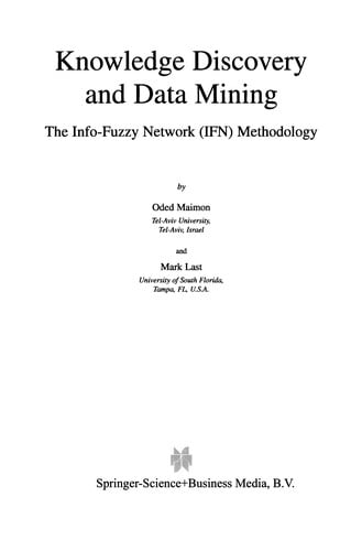 Knowledge Discovery and Data Mining