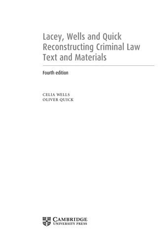 Reconstructing Criminal Law
