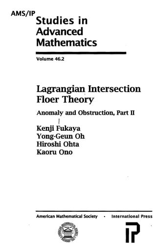 Lagrangian intersection floer theory