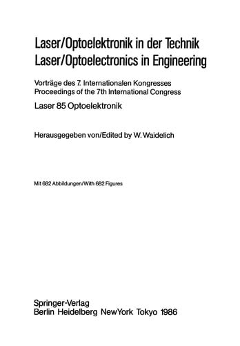 Laser/Optoelektronik in der Technik
