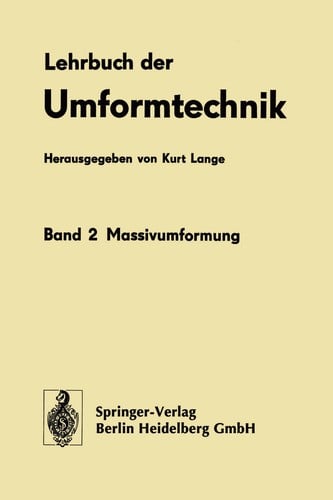 Lehrbuch der Umformtechnik