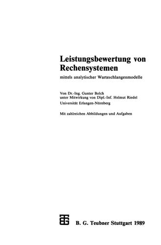 Leistungsbewertung von Rechensystemen
