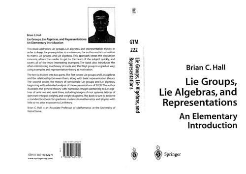 Lie groups, Lie algebras, and representations