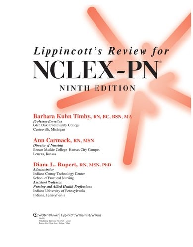 Lippincott's review for NCLEX-PN