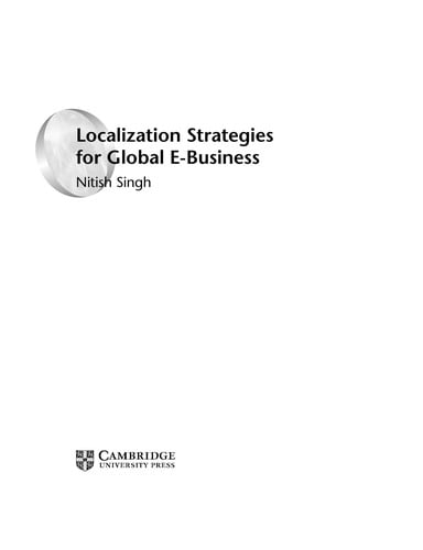 Localization strategies for global e-business