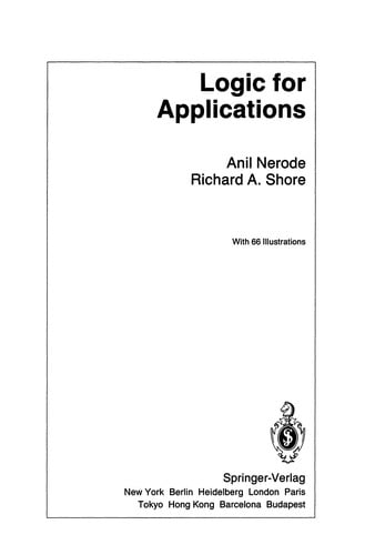 Logic for Applications