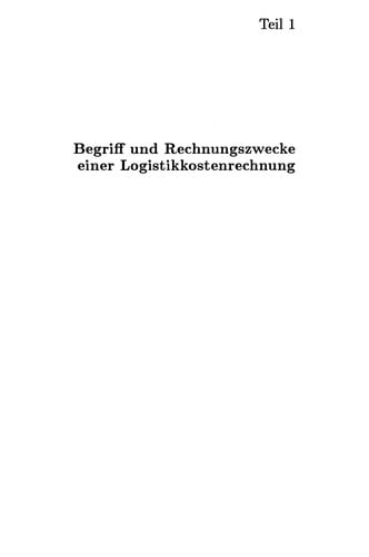 Logistikkostenrechnung