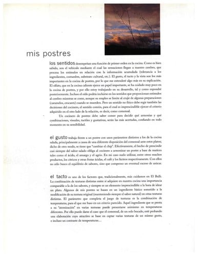 Les postres d'El Bulli