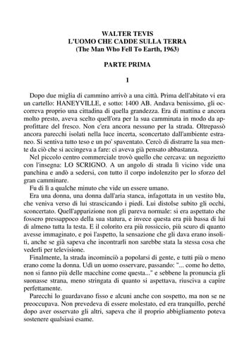 L'uomo che cadde sulla terra