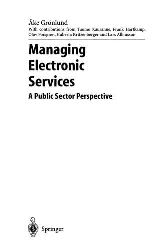 Managing Electronic Services