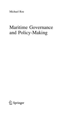 Maritime Governance and Policy-Making