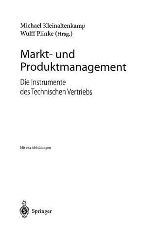Markt- und Produktmanagement