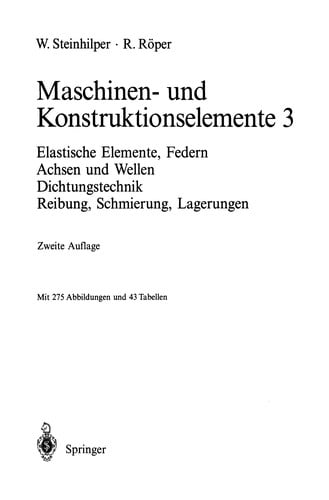 Maschinen- und Konstruktionselemente 3
