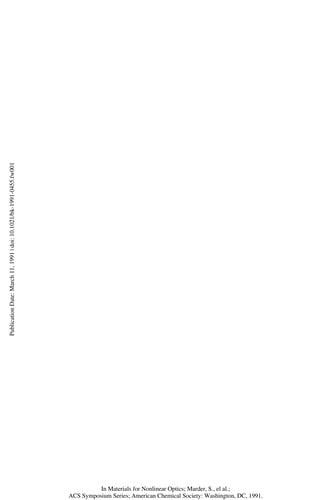 Materials for nonlinear optics