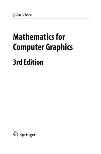 Mathematics for computer graphics