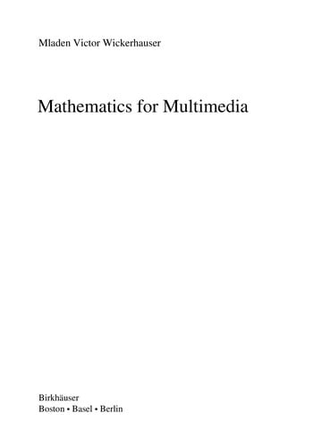 Mathematics for multimedia