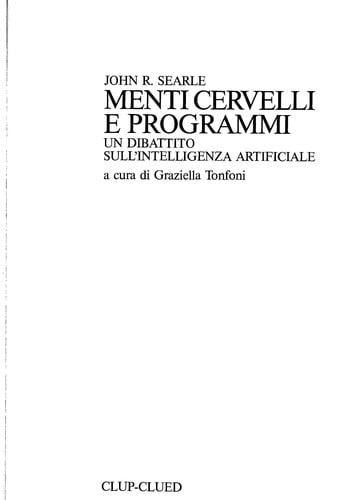 Menti, cervelli e programmi