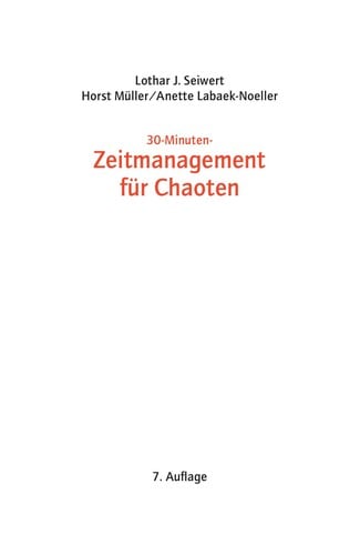 30-Minuten-Zeitmanagement für Chaoten
