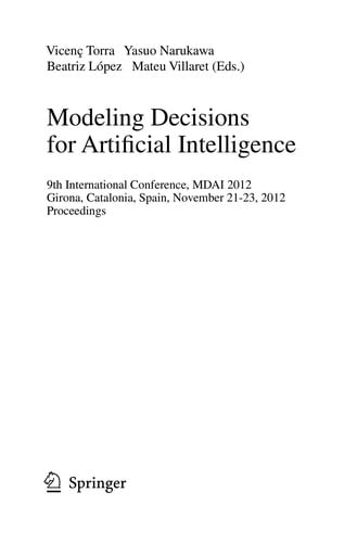 Modeling Decisions for Artificial Intelligence