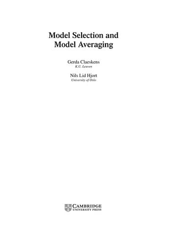 Model selection and model averaging