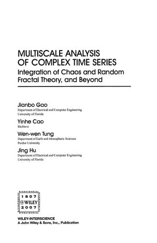 Multiscale analysis of complex time series