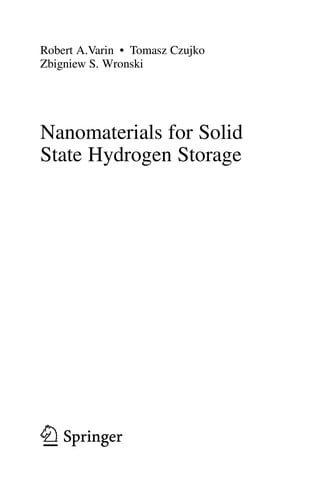 Nanomaterials for solid state hydrogen storage