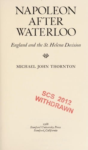 Napoleon after waterloo