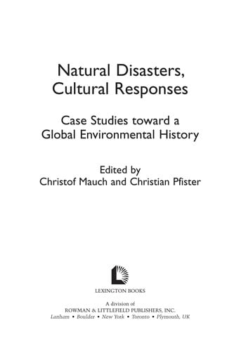 Natural disasters, cultural responses