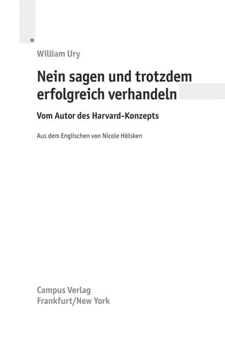 Nein sagen und trotzdem erfolgreich verhandeln