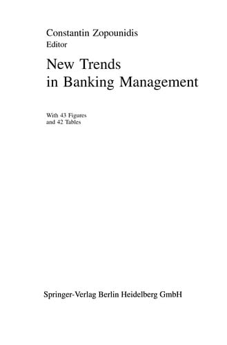 New trends in banking management