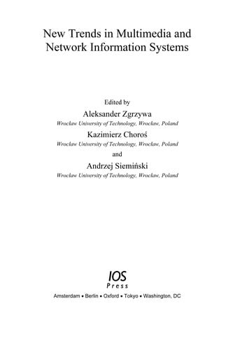 New trends in multimedia and network information systems