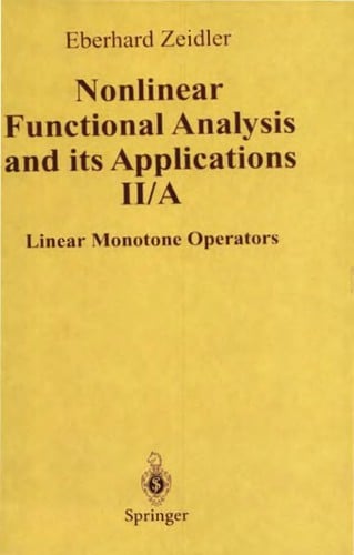 Nonlinear functional analysis and its applications